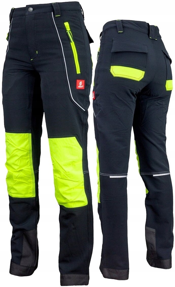 Spodnie robocze męskie ochronne ODBLASKOWE ELASTYCZNE SOFTSHELL URGENT 46