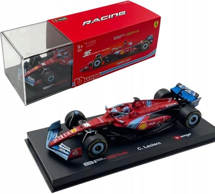 BOLID F1 Ferrari SF-24 GP Miami 2024 Charles Leclerc 1:43 BBURAGO 18-36843