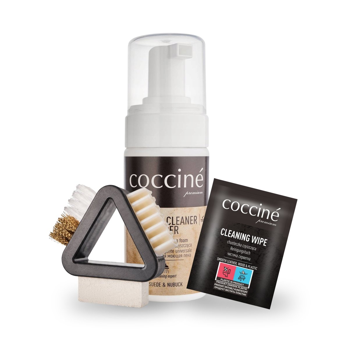 Do Czyszczenia Pianka do Butów z Zamszu 100 ml Chusteczka Szczotka Zestaw