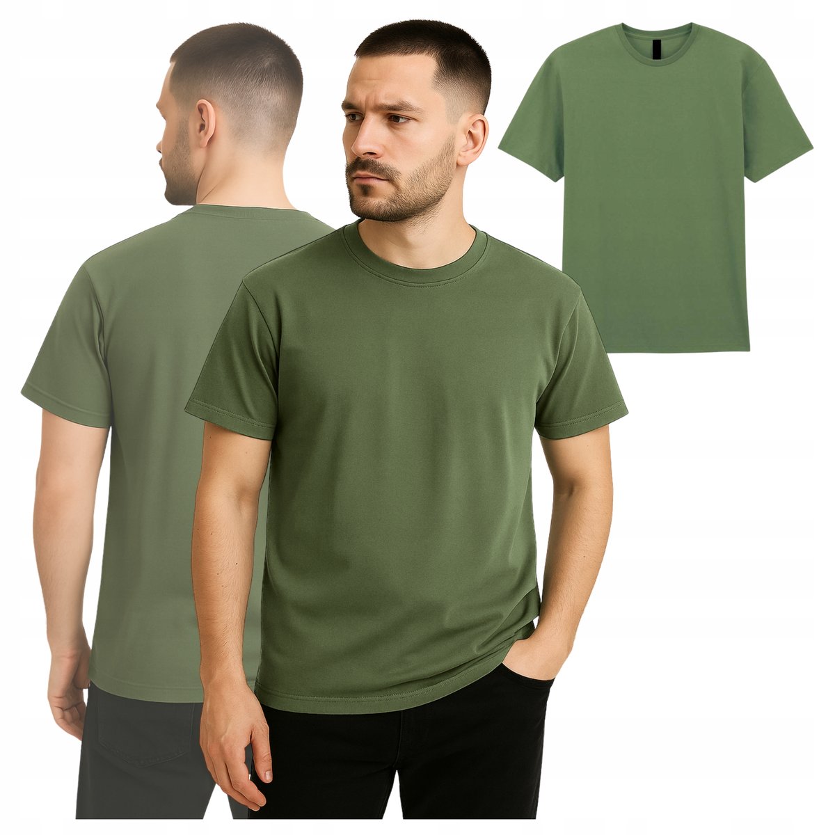 T-SHIRT Koszulka męska Taktyczna Wojskowa robocza 100% Bawełna OEKO-TEX XL