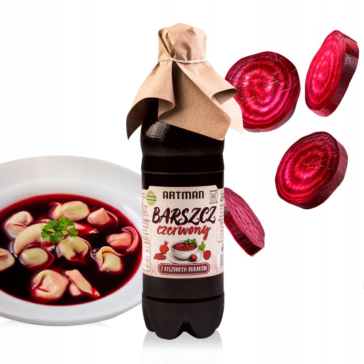 BARSZCZ CZERWONY GOTOWA ZUPA Z KISZONYCH BURAKÓW 470ML KONCENTRAT W BUTELCE