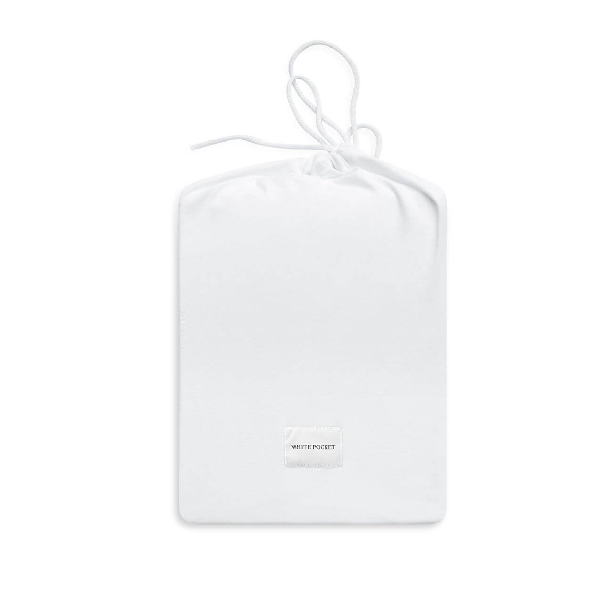 Prześcieradło dzianinowe z gumką białe 140 x 200 cm