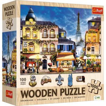 Puzzle drewniane 1000 el. Francuska uliczka - puzzle