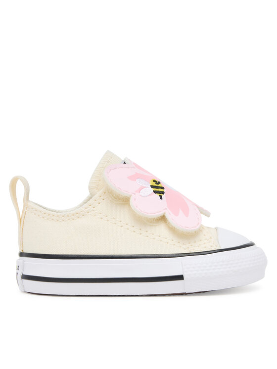 Converse Trampki Chuck Taylor All Star One Strap Embroidered Floral Easy On A13452C Écru