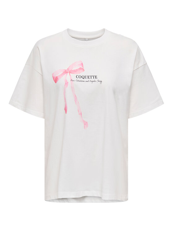 ONLY T-Shirt Vivvi 15346761 Biały Regular Fit