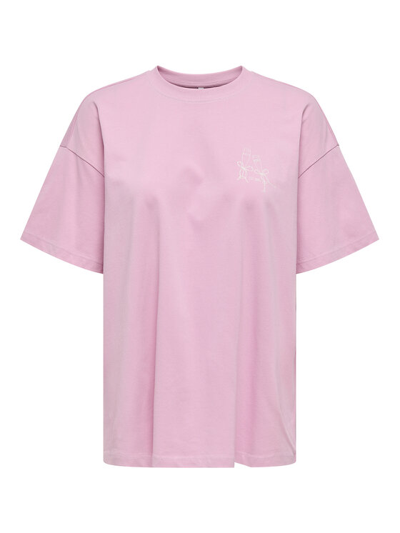 ONLY T-Shirt Vivvi 15346761 Różowy Regular Fit