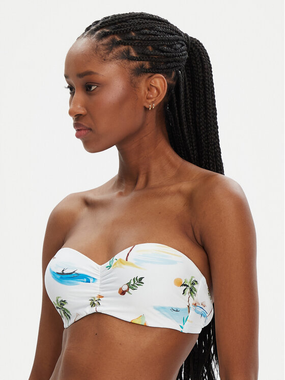 Seafolly Góra od bikini Isla Palm 30574-216 Biały