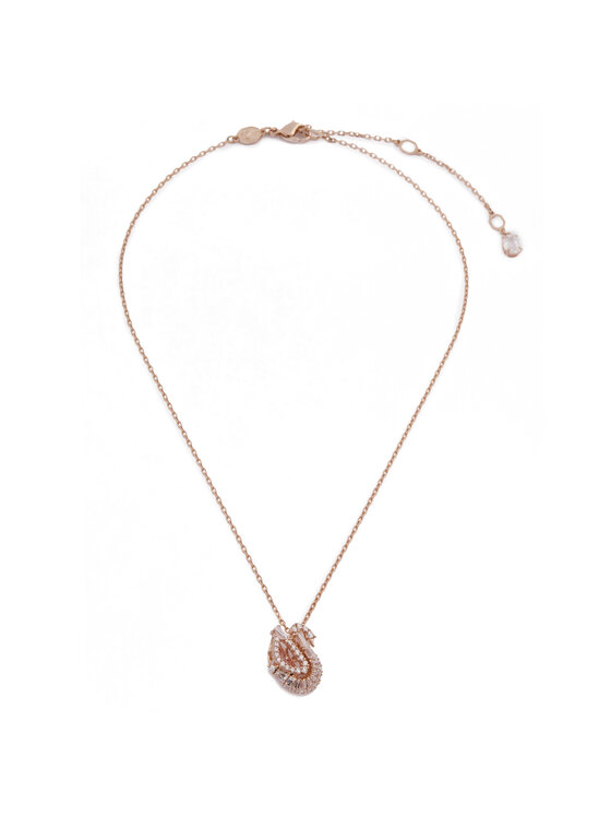 Swarovski Naszyjnik Swan 5732414 Różowe złoto