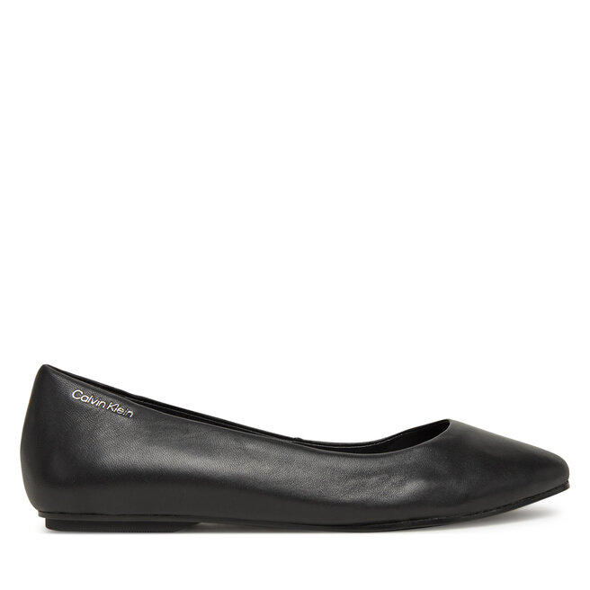 Baleriny Calvin Klein Flat Mary Jane - Lth HW0HW02341 Czarny