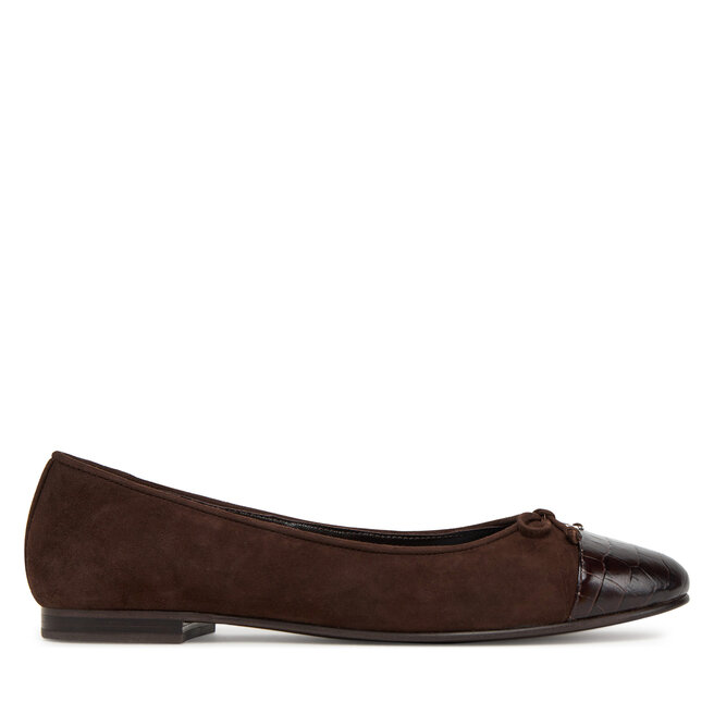 Baleriny Tory Burch Cap-Toe Ballet 169866 Brązowy