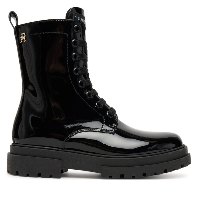 Trapery Tommy Hilfiger Lace-Up Bootie T4A5-34025-0775 S Czarny