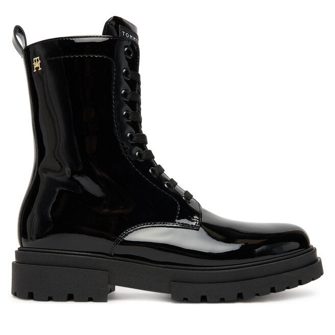 Trapery Tommy Hilfiger Lace-Up Bootie T4A5-34025-0775 D Czarny