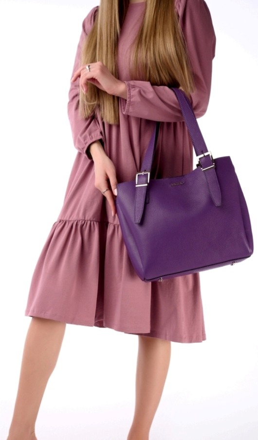Torba skórzana - shopper (6372)