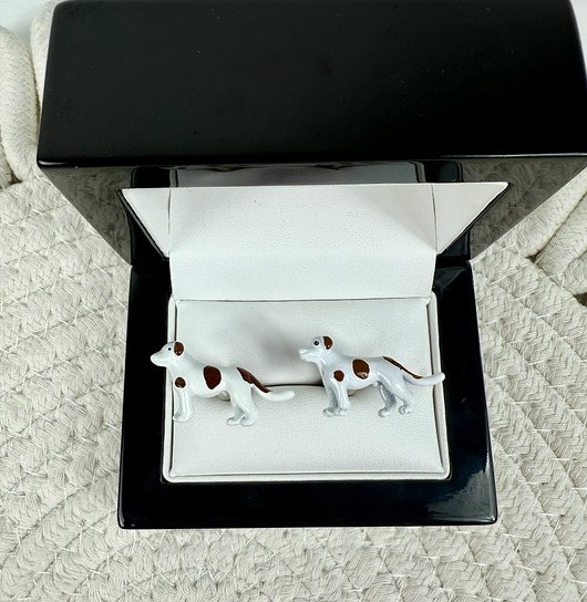 SPINKI DO MANKIETÓW koszuli mankietu pies piesek