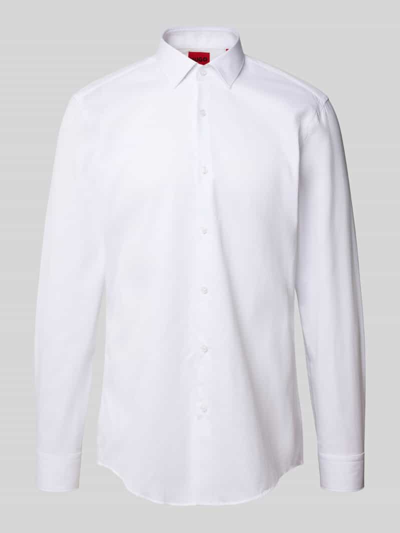 Koszula biznesowa o kroju slim fit z czystej bawełny model ‘KENNO’