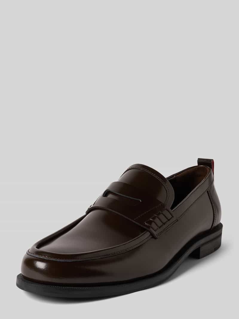 Mokasyny skórzane z obszyciem typu pennyloafer model ‘VARIAN’