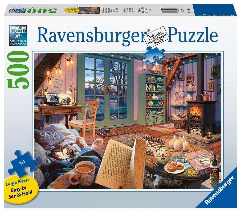 Puzzle 2D: Przytulne miejsce 500el Ravensburger - puzzle