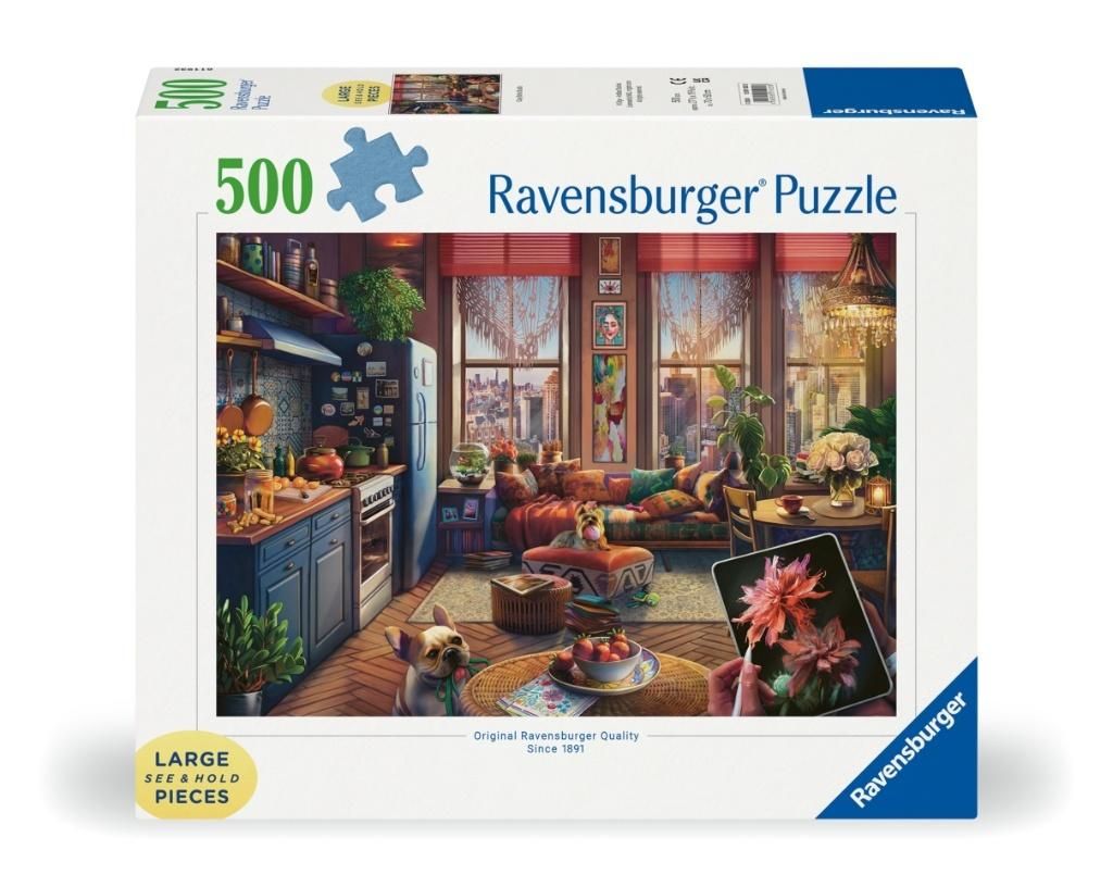 Puzzle 2D: Studio Boho 500el Ravensburger - puzzle