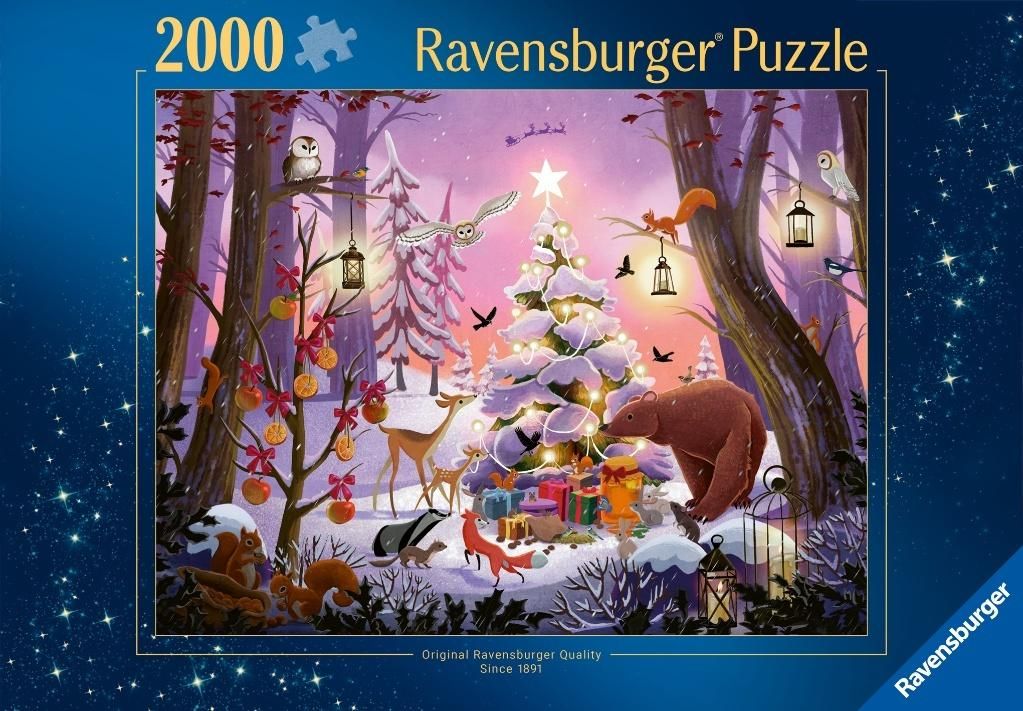 Puzzle 2D: Święta w lesie 2000el Ravensburger - puzzle