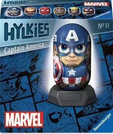 Puzzle 3d Hylkies: Captain America Ravensburger - puzzle