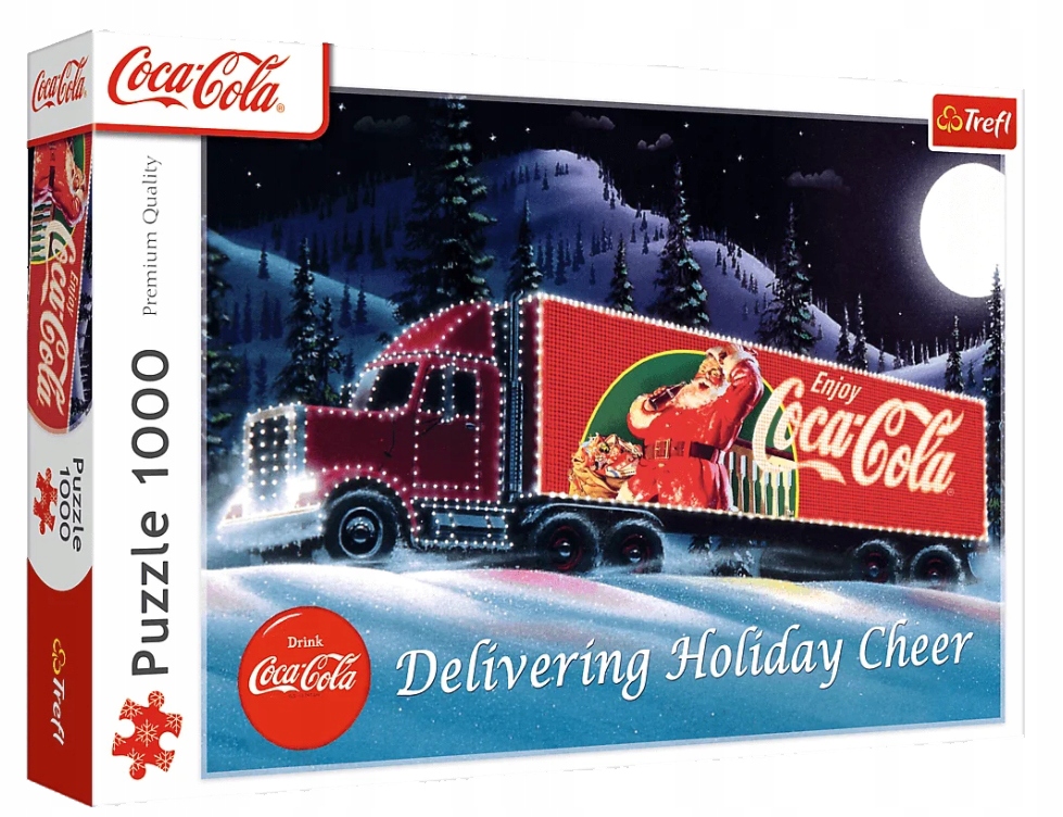 Puzzle 1000 Coca-Cola: Świąteczna Ciężarówka Trefl - puzzle