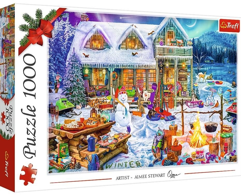 Puzzle 1000 Xmas Zimowy czas Trefl - puzzle