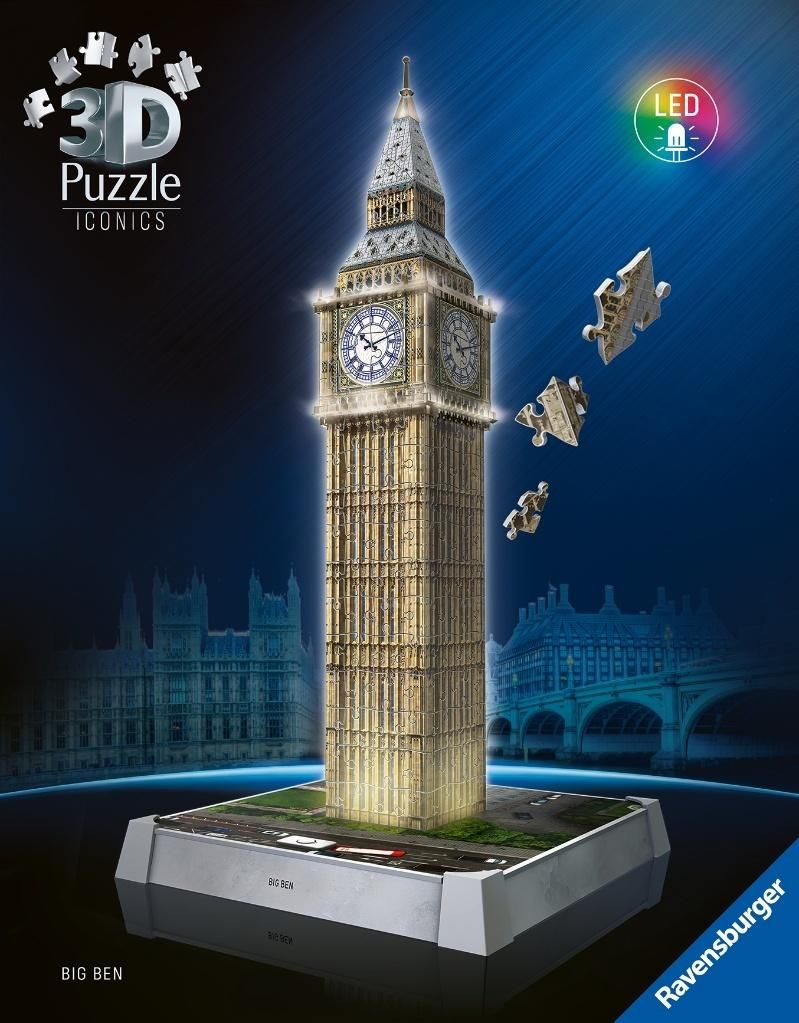 Puzzle 3d Iconics Big Ben Ravensburger - puzzle