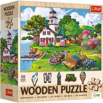 Puzzle drewniane 501 el. Letnia przystań Trefl - puzzle