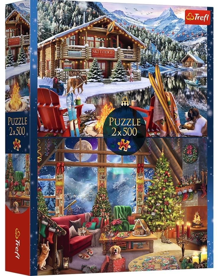 Puzzle 2x500 Xmas Trefl - puzzle