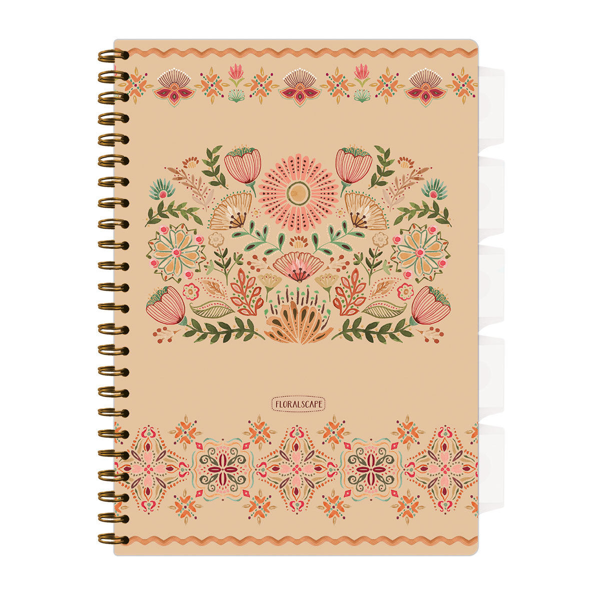 Kołozeszyt A4 linia 80k. Floral Scape