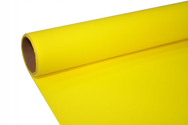 Folio-papier celofanowa florystyczna rolka 9y 50 cm wzór SATYNA ŻÓŁTA