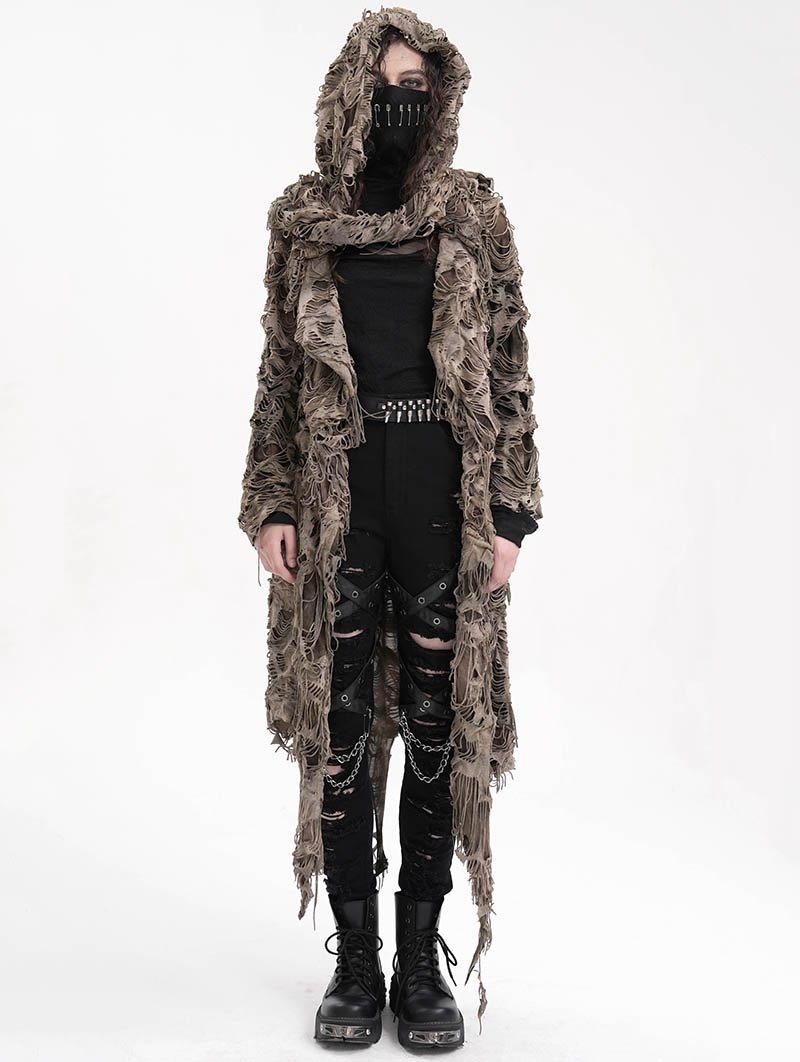 kardigan DEVIL FASHION - BROWN GOTHIC -S