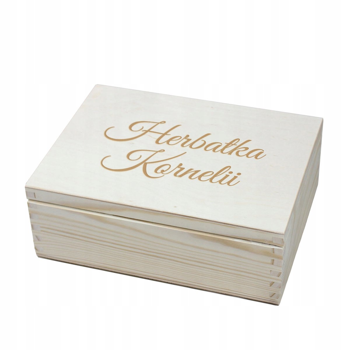 Pudełko na herbatę z grawerem herbaciarka z imieniem