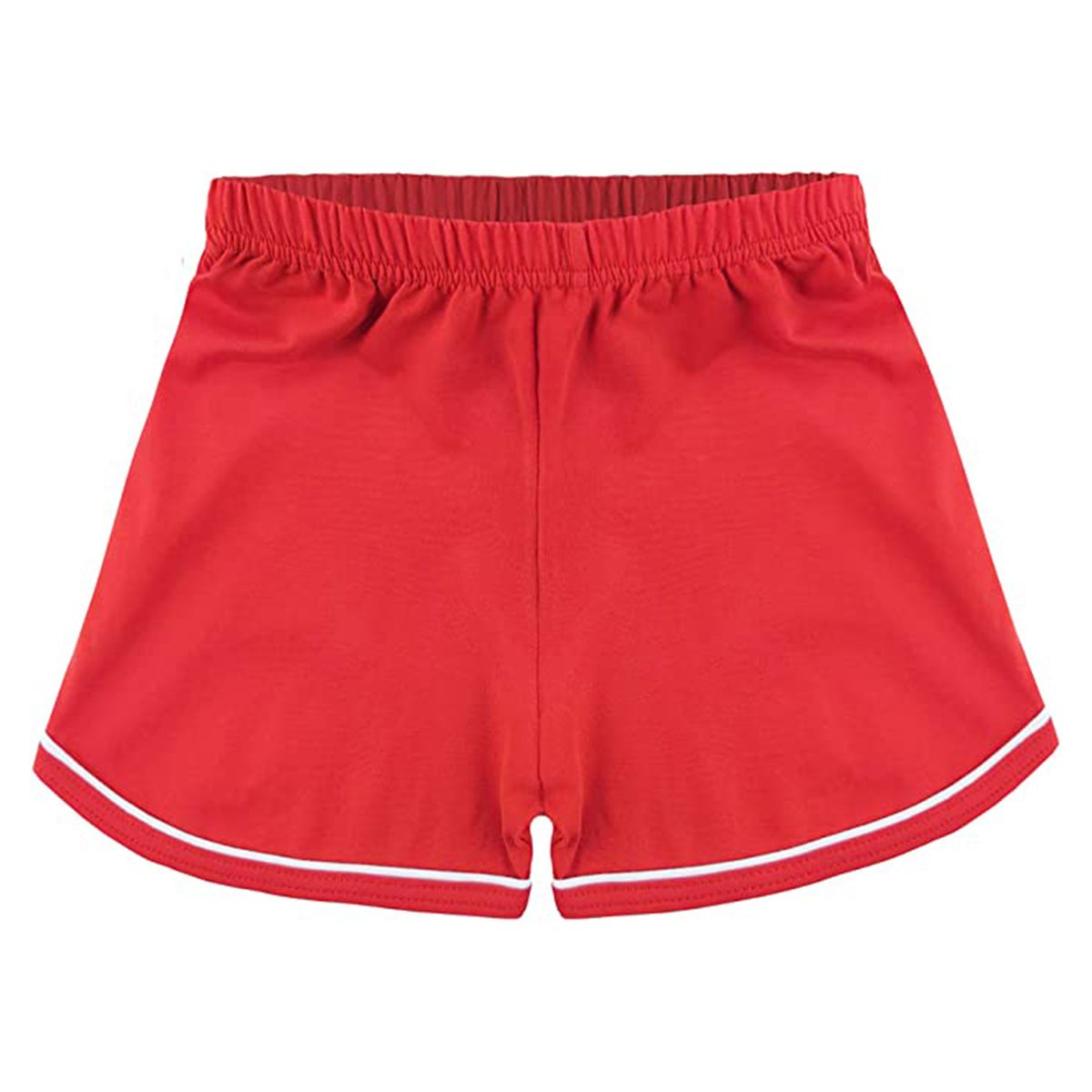 KRÓKIE SPODENKI NA WF DLA DZIEWCZYNKI DZIEWCZĘCE BAWEŁNIANIE GIMNASTYCZNE STRÓJ SZORTY CZERWONE DO SZKOŁY 158