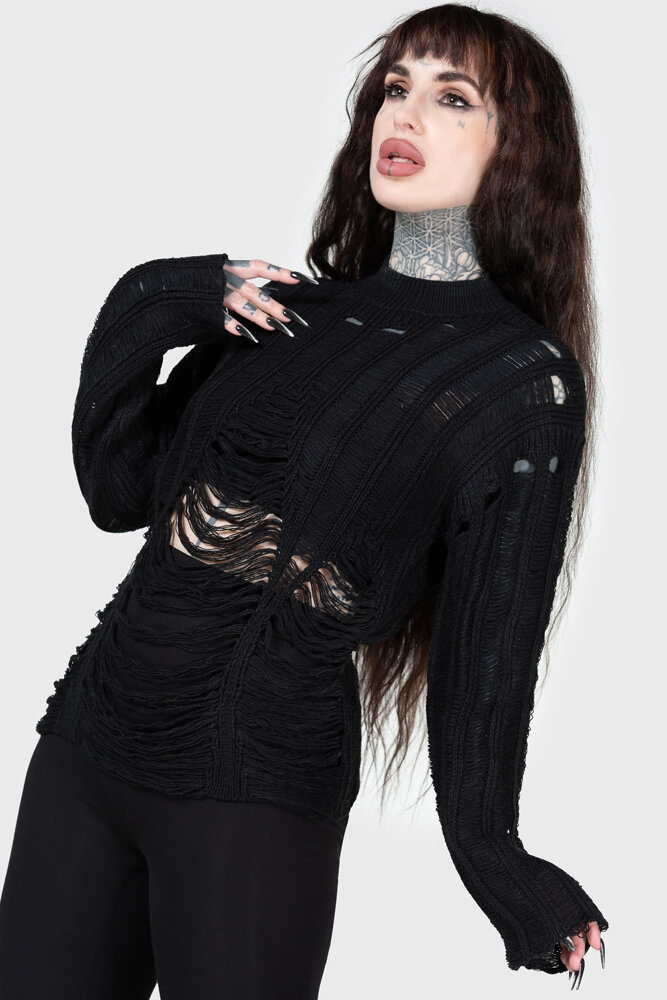 sweter damski KILLSTAR - CRYPT CONVERT-XS