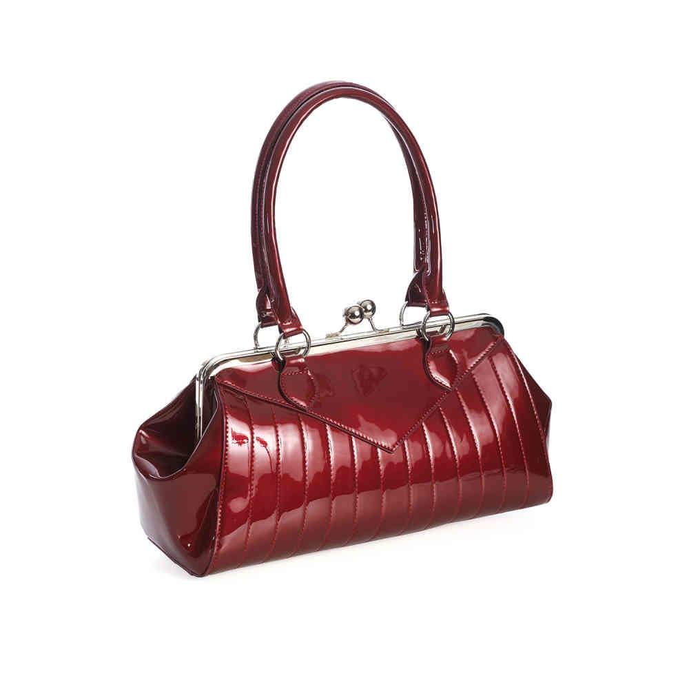 torebka BANNED - BORDO METALLIC
