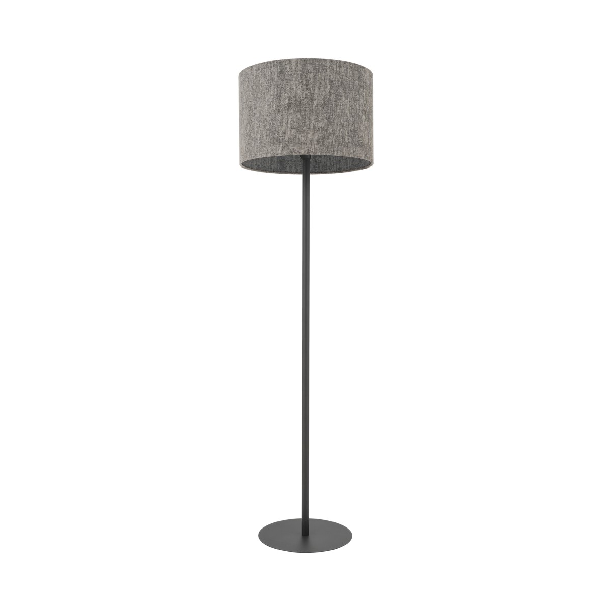 Lampa podłogowa z abażurem do salonu, szara 11676 z serii LAGO