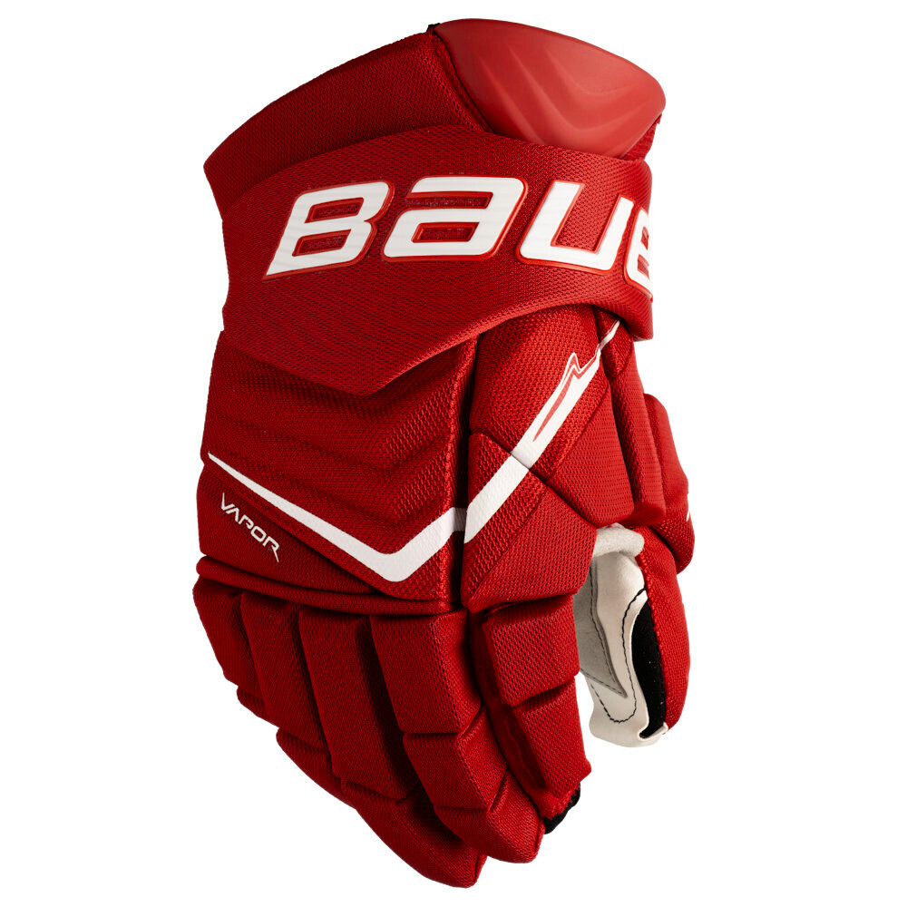 Rękawice hokejowe Bauer Vapor FLYLITE Red Intermediate 13 cali