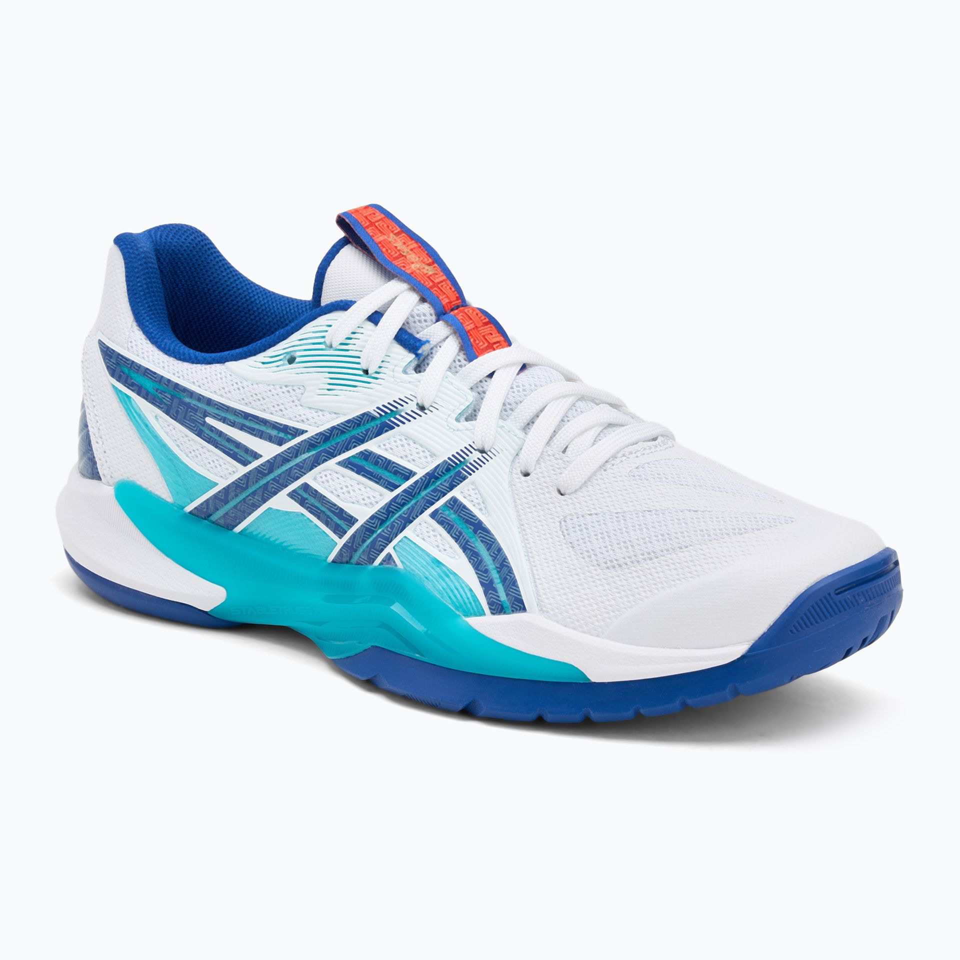 Buty do siatkówki męskie ASICS Powerbreak FF white/asics blue WYSYŁKA W 24H 30 DNI NA ZWROT