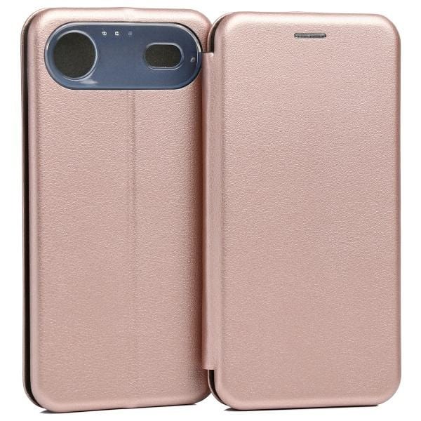 Etui Beline Book Magnetic do iPhone 17 Air różowo-złoty