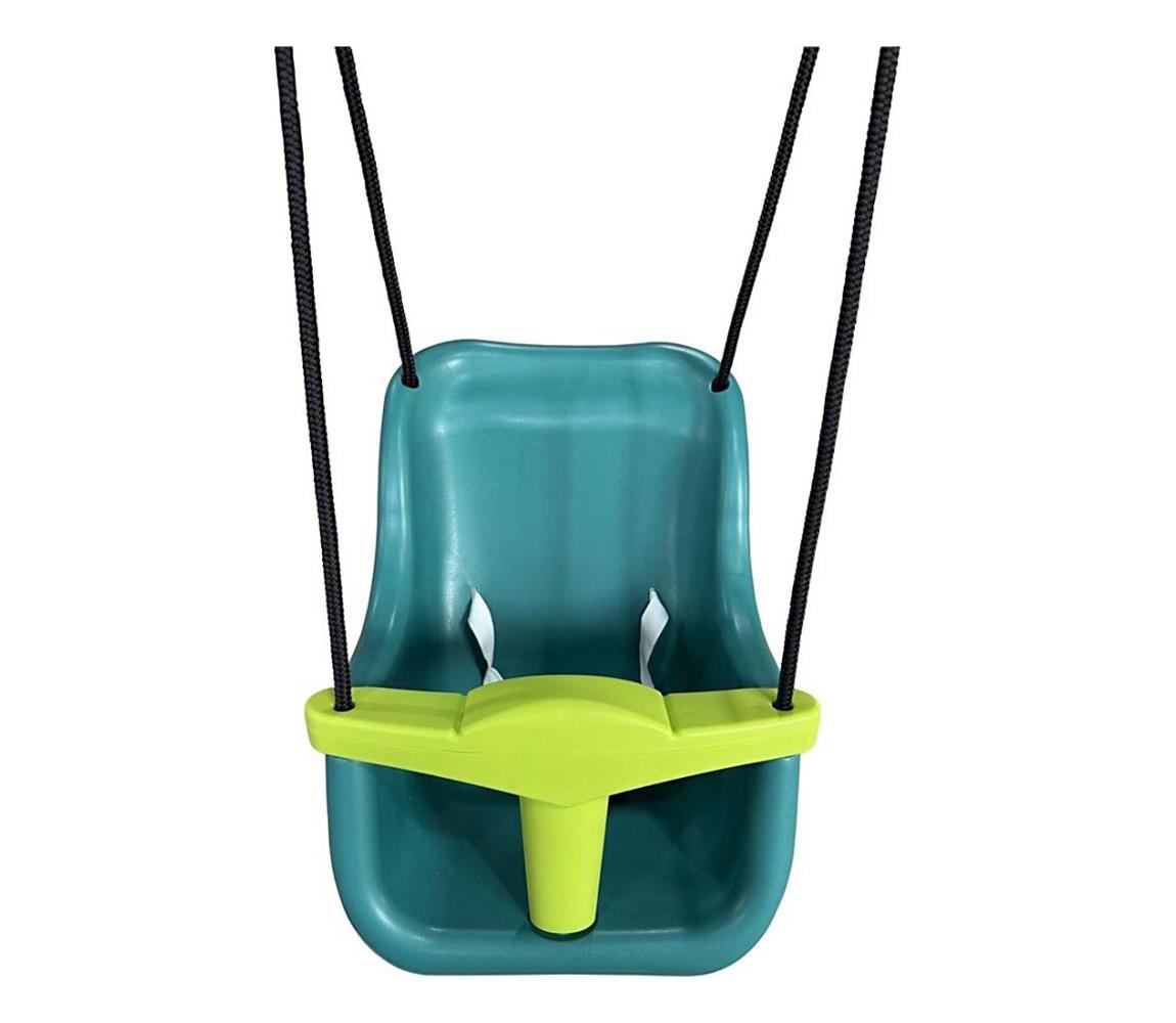 2Kids Toys - Dziecięca plastikowa huśtawka turkusowo-zielona