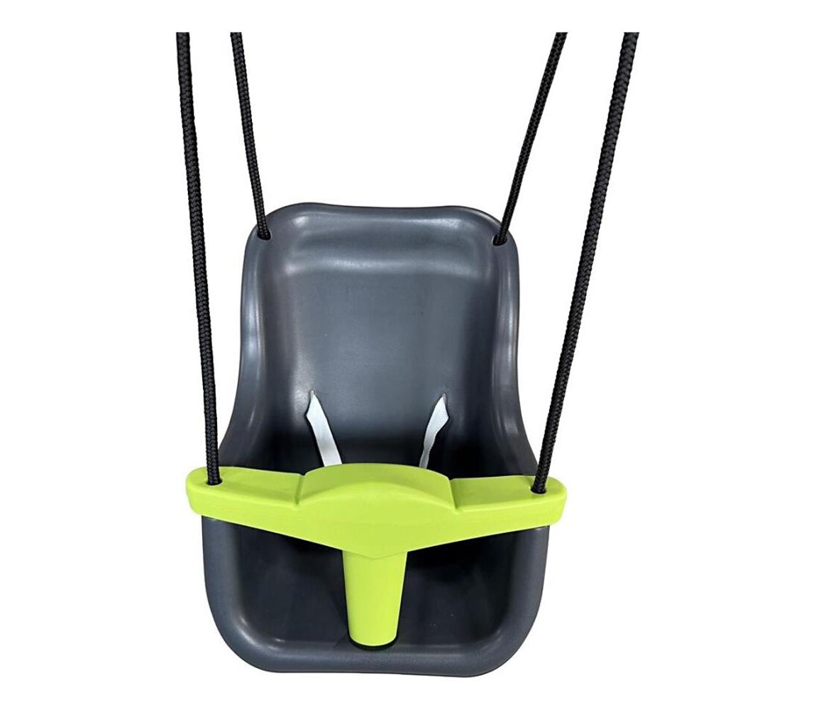 2Kids Toys - Dziecięca plastikowa huśtawka szaro-zielona