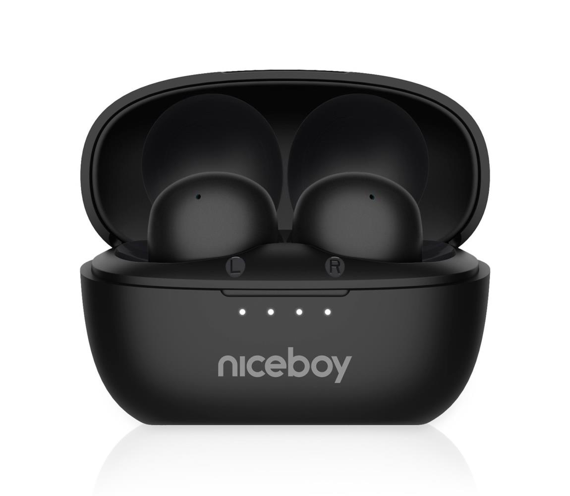 Niceboy Podsie 4 POP - 400 mAh + 2x 40 mAh IPX4 czarny