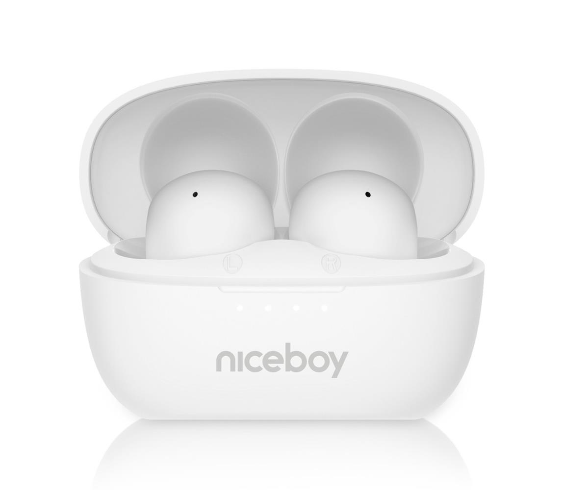 Niceboy Podsie 4 POP - 400 mAh + 2x 40 mAh IPX4 biały