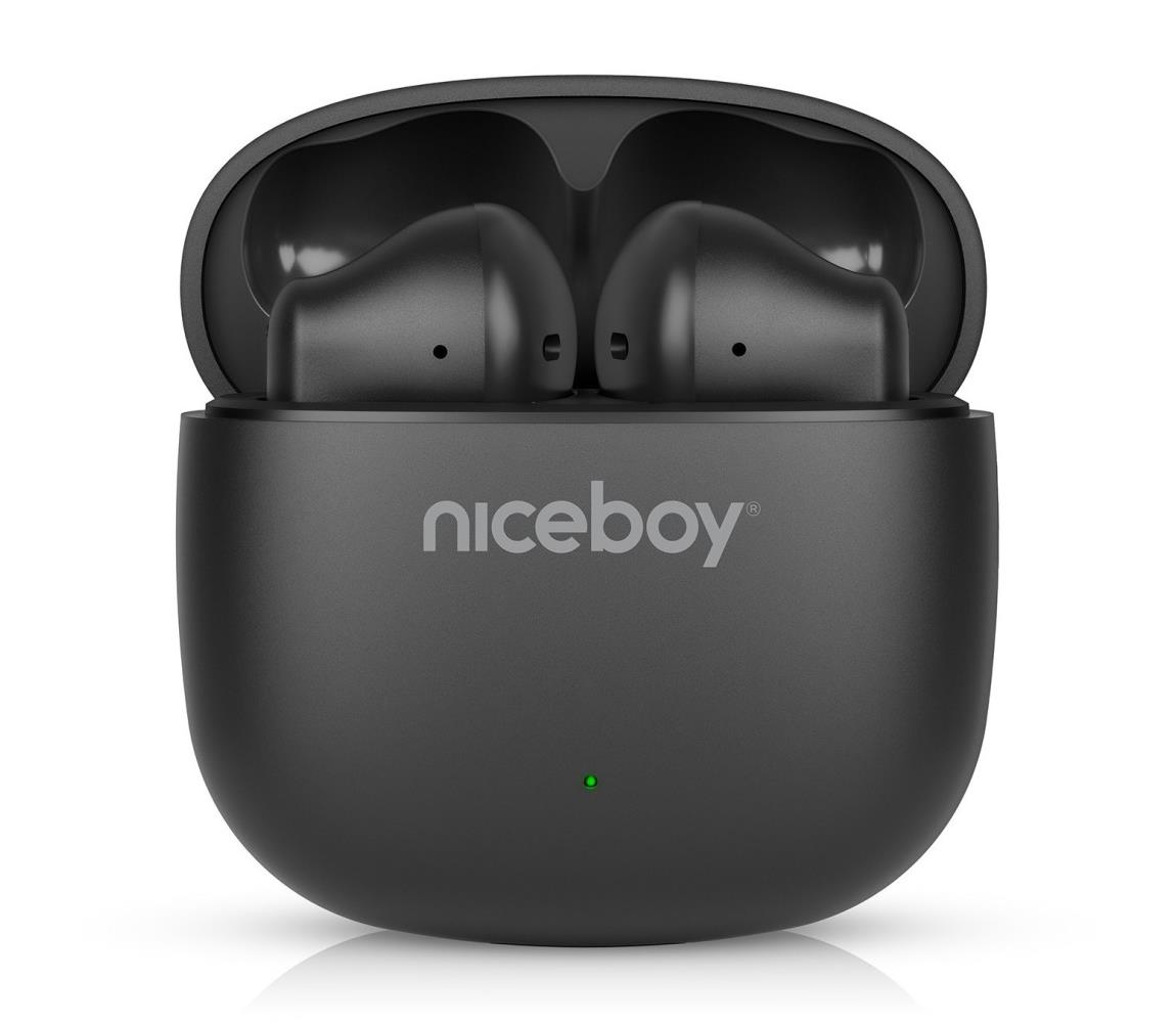 Niceboy Beans 4 POP - 200 mAh + 2x 30 mAh IPX4 czarny
