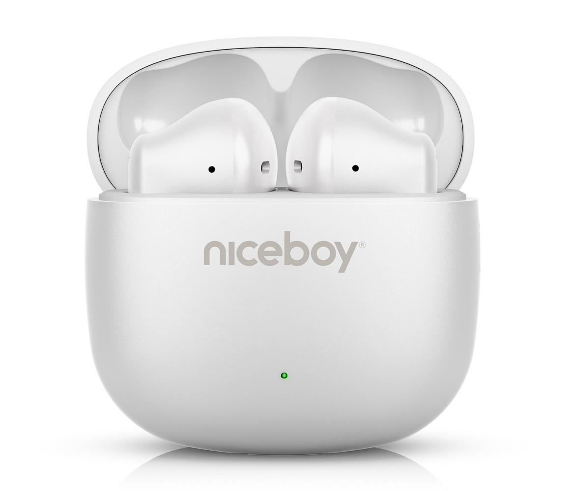 Niceboy Beans 4 POP - 200 mAh + 2x 30 mAh IPX4 biały
