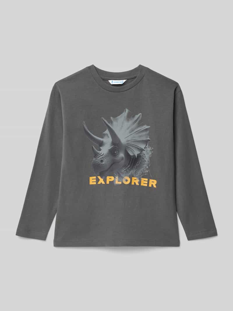 Bluzka z długim rękawem z nadrukowanym motywem