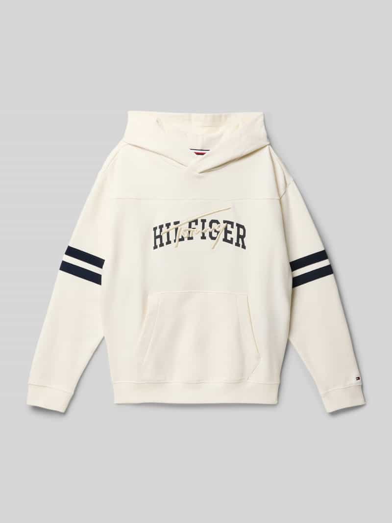 Bluza z kapturem o kroju regular fit z czystej bawełny