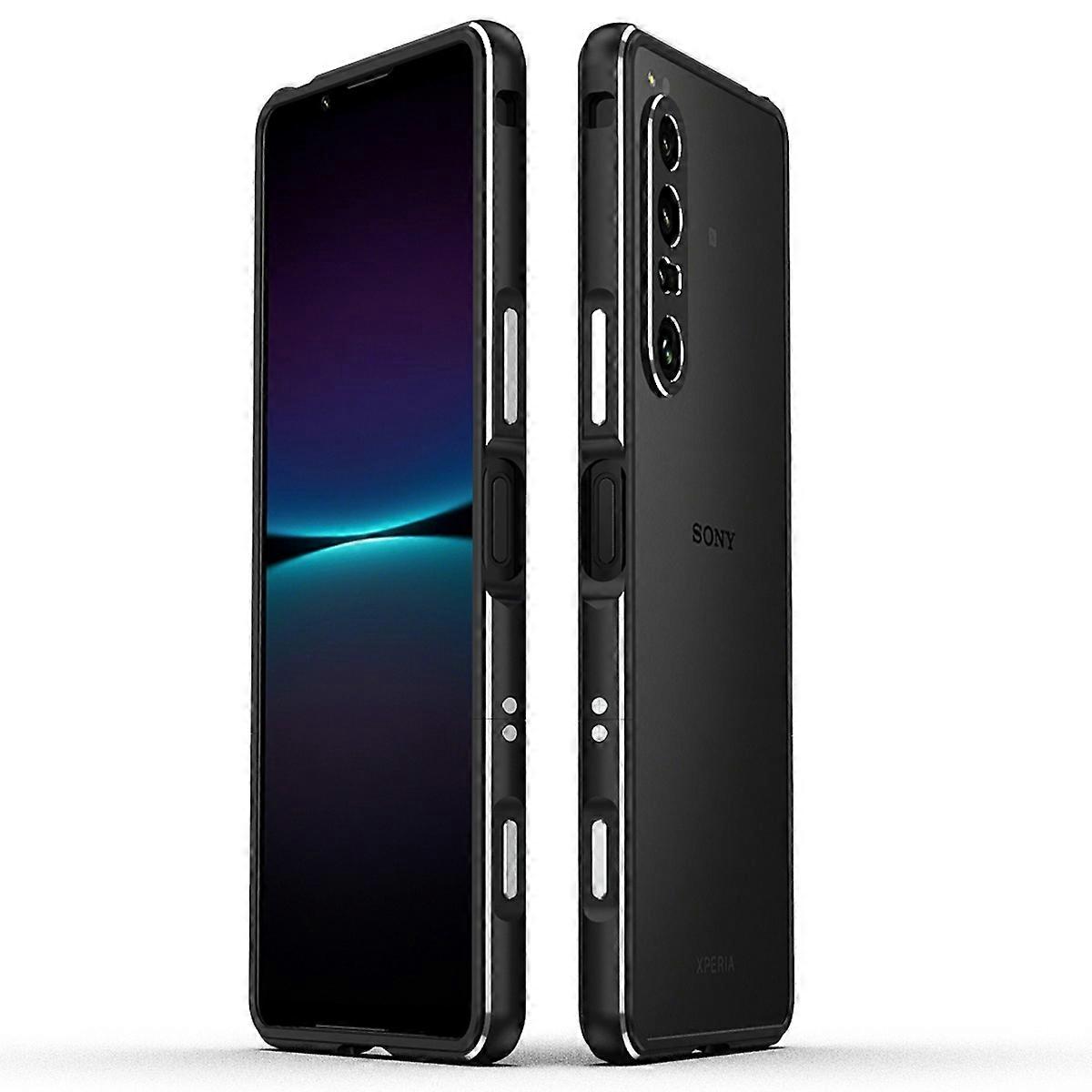 Dla Sony Xperia 1 IV 5G Etui na telefon Wielobarwny Black/Silver