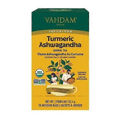 Vahdam Teas Herbaty Vahdam Herbata Vahdam Kurkuma Ashwagandha, 6 x 18 sztuk